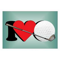 I Love Golf Photo Hand Mirror (2" x 3")